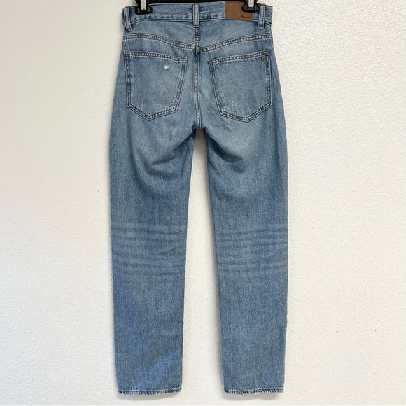 Madewell The Dean Easy Straight Jean in Northridge Wash Airy Denim Size 23 - Picture 8 of 13
